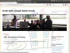 Création et gestion du site de l'école Saint Joseph Sainte Ursule - Lefebvre Emmanuel